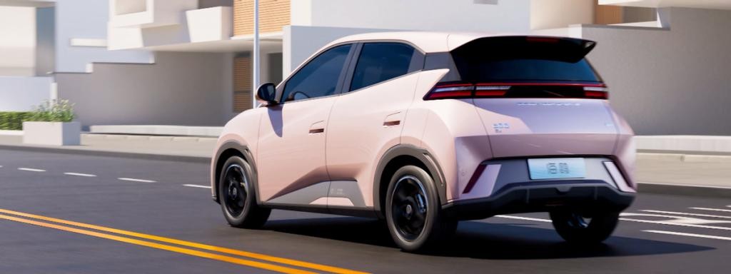 比亚迪海鸥配色曝光 ，“绿粉黑白”年轻化十足，满满赛博朋克风 HryfM6sIs740LUMojpg