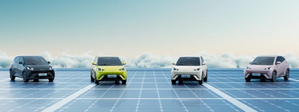 比亚迪海鸥配色曝光 ，“绿粉黑白”年轻化十足，满满赛博朋克风 GVkF2Ojfu1sAKtJ6jpg