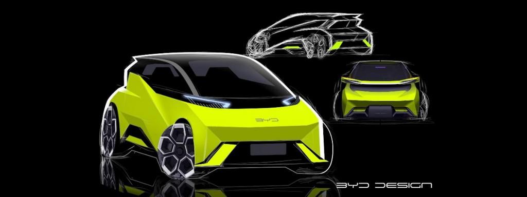 比亚迪海鸥配色曝光 ，“绿粉黑白”年轻化十足，满满赛博朋克风 Nw5tR1ylf4X1t4xyjpg