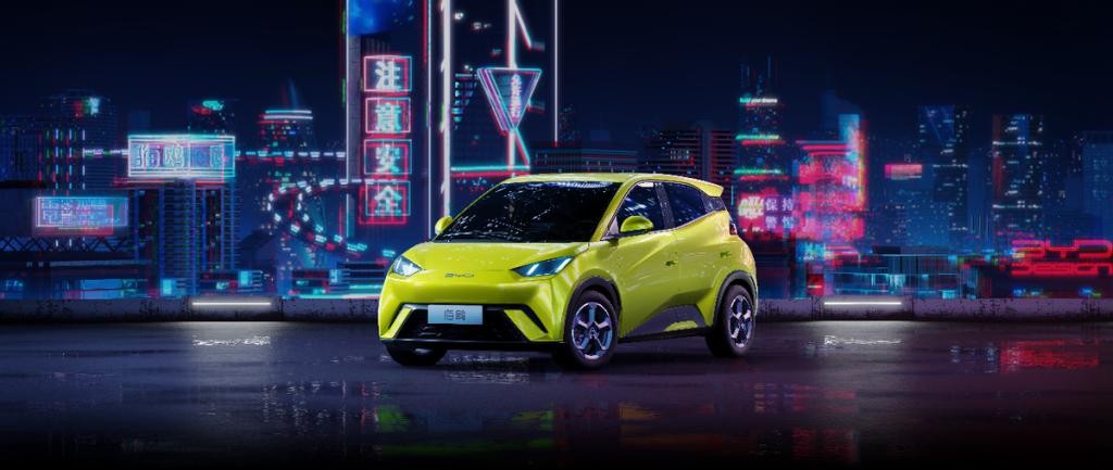 比亚迪海鸥配色曝光 ，“绿粉黑白”年轻化十足，满满赛博朋克风 Sri8BNNfkltt86rVjpg